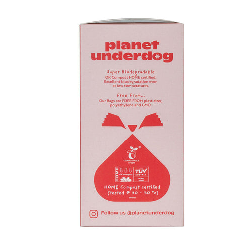 120 Planet Underdog Compostable Dog Poop Bags - Red Box