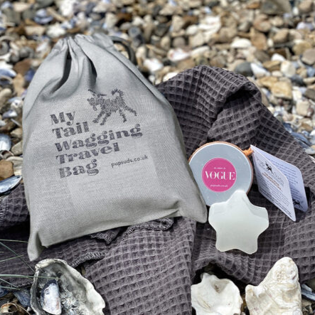 "The Dog Travel Set" - Small Packable Dog Grooming Kit - by Pup Suds